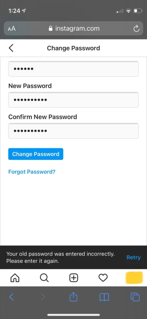instagram ka passward kaise change kare 